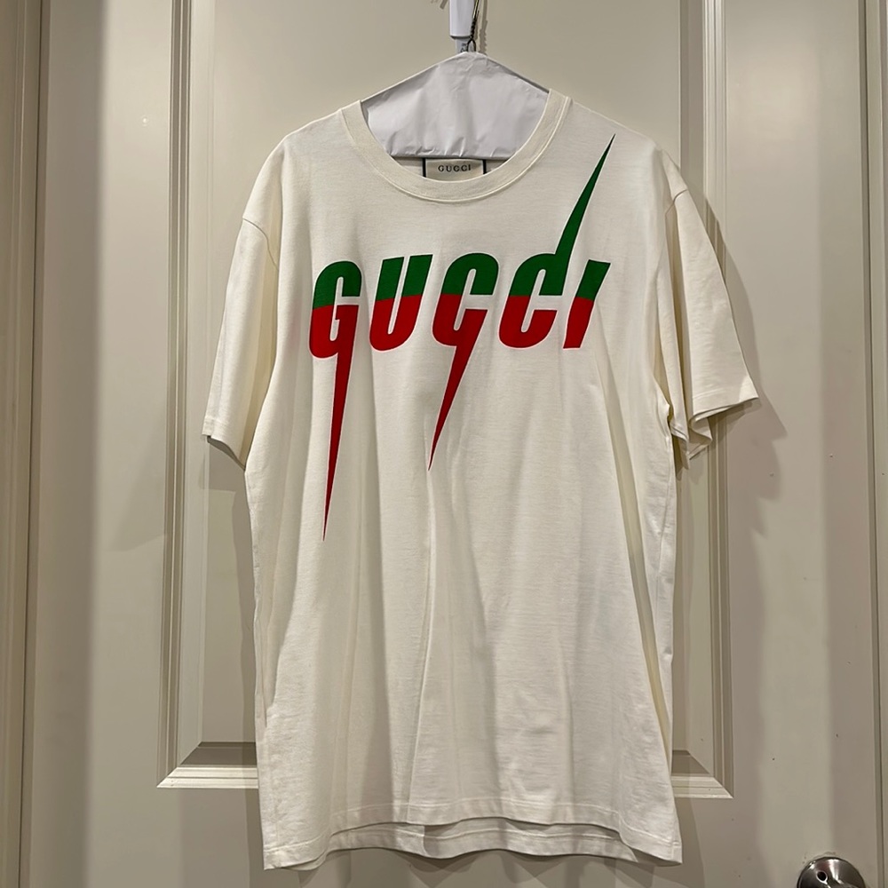 T-shirt with Gucci Blade print